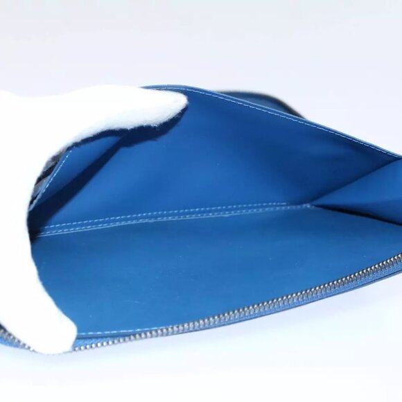 LOUIS VUITTON Damier Infini Organizer Atholl Clutch Bag Blue N41396 Auth ki3459 - Picture 8 of 16